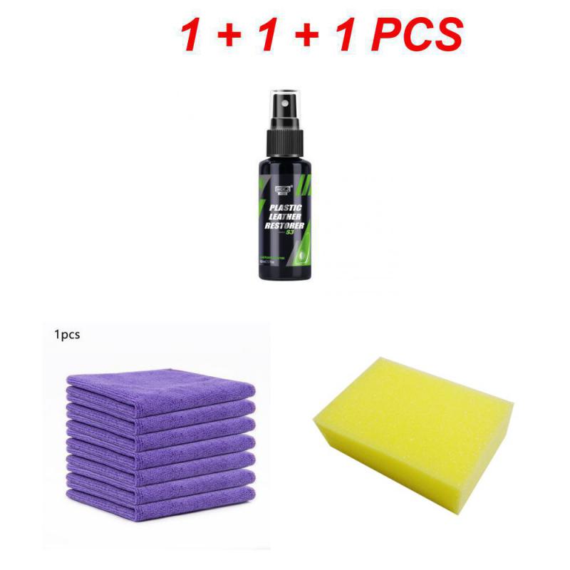 Plastic Leather Restorer Interior Detailer Hgkj S3 Quick Coat For Car Interior Refurbish Leather Renovator Conditioner Cleaning