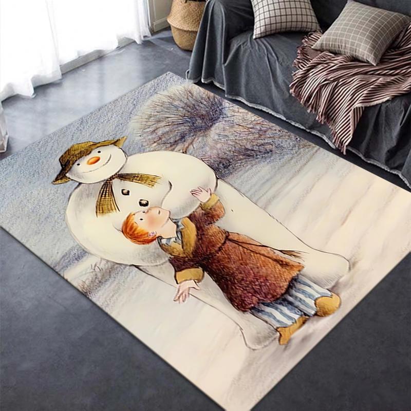 2025 New The Snowman Carpet Rug for Living Room Bedroom Home Sofa Decoration,Kids play Non-slip Floor Mat210