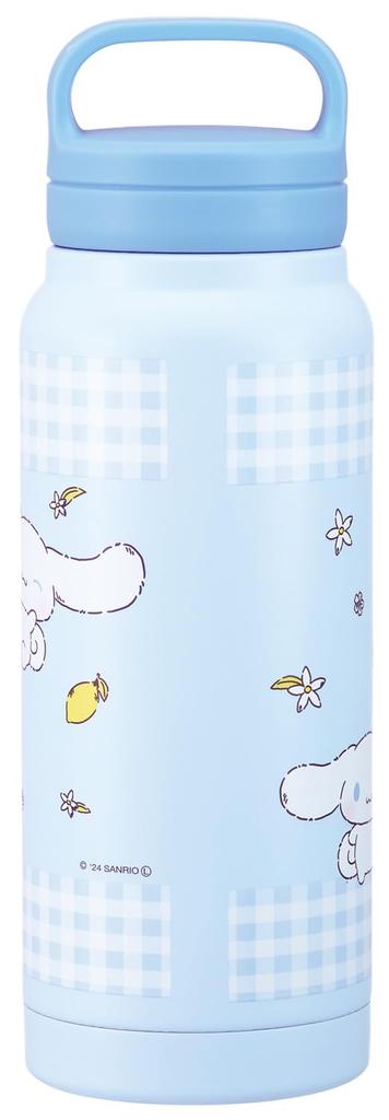 Skater Insulated Stainless Steel Mug Bottle 500ml with Screw Handle Sanrio Cinnamoroll Plush Hug STSC569509
