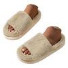 Open Toe Fuzzy Slippers Versatile For Home Wear Lined With Fleece For Warmth Won't Make Your Feet Smelly Womens Slippers Summer