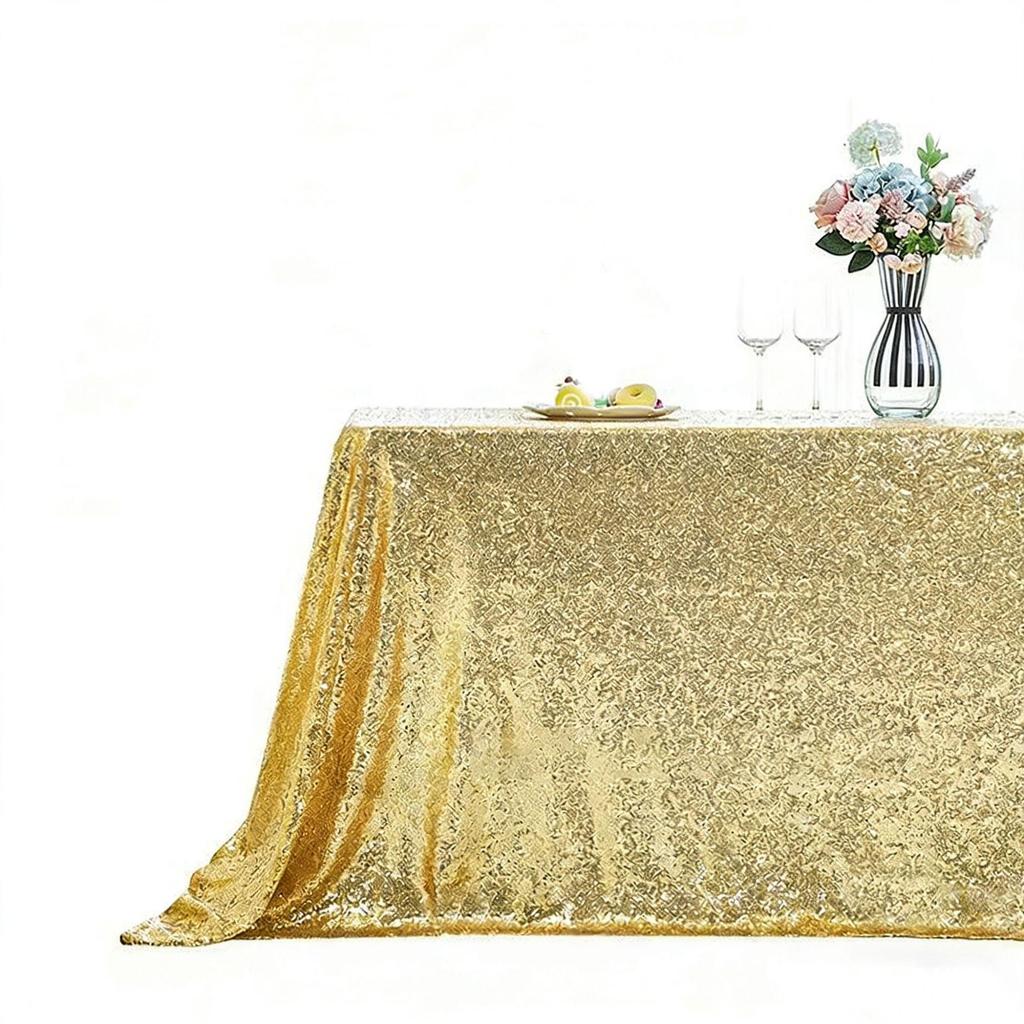 Sequined Tablecloth for Weddings, Banquets, and Parties - Rectangular Large Decoration