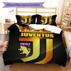 Set Copripiumino Trapuntato Juve Federa Federe Decorazione Casa Regalo di Compleanno (1 * copripiumino + 2 * federa, senza nucleo)