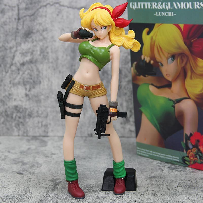 Dragon Ball Series Figure Blond Lanqi Incredible Adventure Runaway Standing Beautiful Girl Statue Two Dimensions