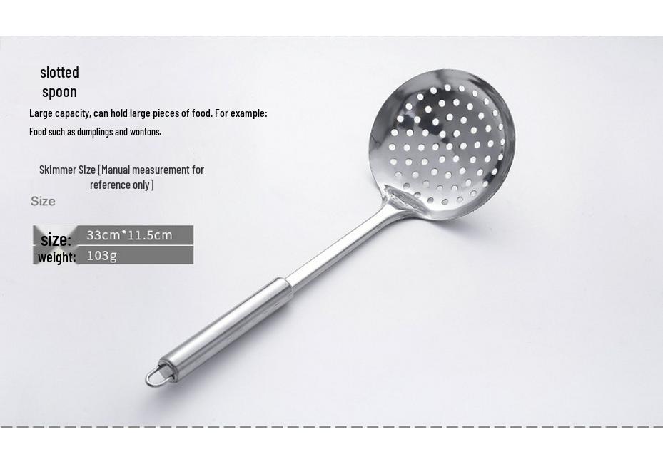 Stainless Steel Kitchen Set: Includes Heat-Resistant Spatula, Slotted Spoon, Soup Ladle for Home and Outdoor Use