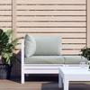 3 Piece Pallet Cushion Set Light Grey Melange Fabric