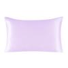 One Side 100% Mulberry Silk Pillowcase with Hidden Zipper Solid Color Pillow Case for Sleep and Skin Care