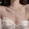 Clavicle Chain Multi-layer Tassel Chain Crystal Jewelry Ornament  Women Jewelry