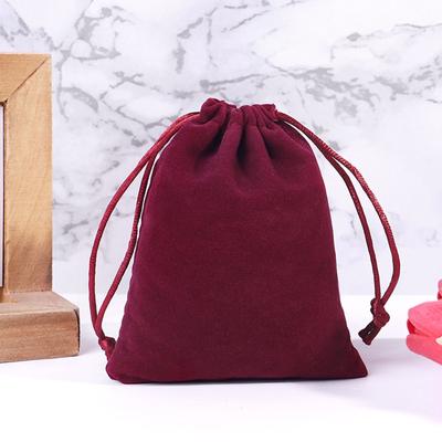 Flanellbeutel Schmuck Aufbewahrungstasche Kordelzug Flanellbeutel Schmuck Kleine Samttasche