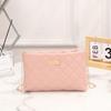Embroidered Rhombus Soft Bag New Versatile Shoulder Messenger Women's Bag Niche Leather Mobile Phone Change Bag