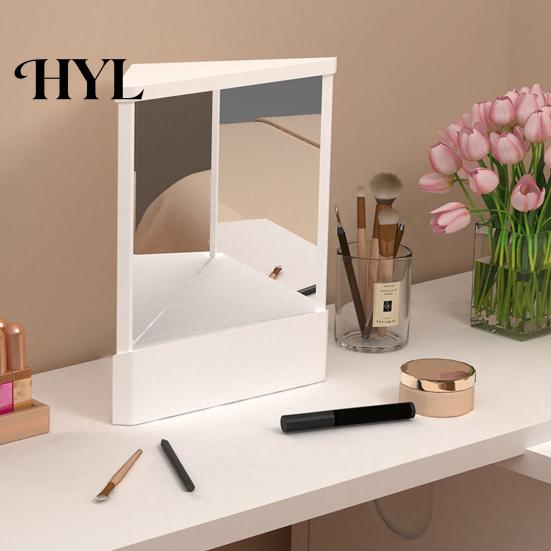 Precision Mirror Non-Reversing True Makeup High Clarity Desktop Vanity Men Women Image Inverted Standing Cosmetic High-precision