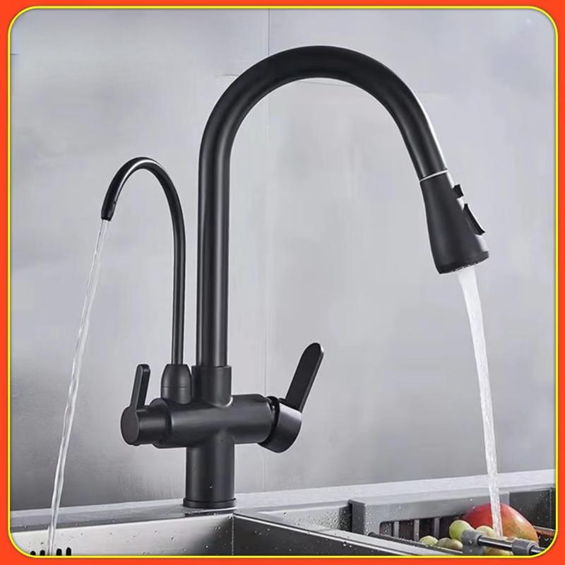 Zhuchuang Jingpin 3-in-1 Pull-Out Kitchen Faucet with Purified Water