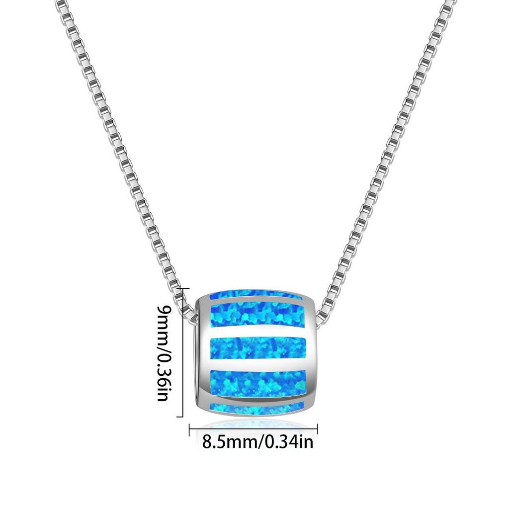 Opalperlenkette im Surf-Stil mit zarter Pulloverkette