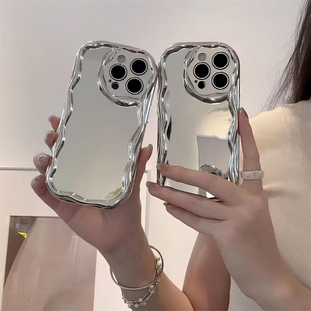 Electroplated Cream Textured Apple 17 Pro Max Phone Case Compatible with iPhone 15/14/11
