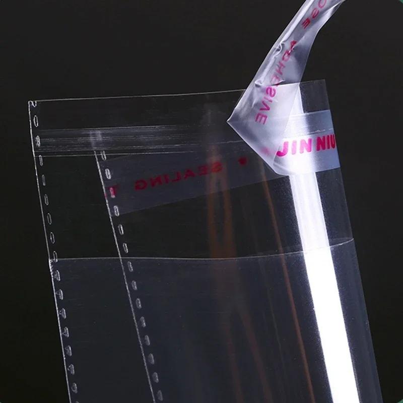 Self-adhesive Bag Shirts, T-shirts, Pockets Plastic Bags Transparent Clothing Packaging Plastic Candy, Gift, Food Packaging, Glass Paper Storage Sack