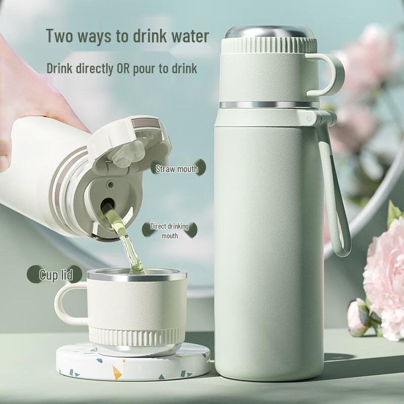Haofeng 316 Stainless Steel Insulated Tea Tumbler with Straw