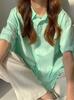 Women's Chic Pure Cotton Loose Fit White Short-Sleeve Shirt - Korean Style Summer Casual Top