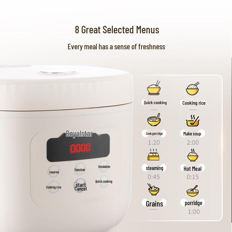Royalstar 2L Smart Mini Rice Cooker
