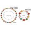 Salircon Colorful Rhinestone Chain Choker Necklace Men  Luxury Trendy Simple Clavicle Chain Necklace Bracelet Party Jewelry