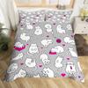 Lovely Baby Elephant FlowersComfortable Duvet Quilt Cover Pillowcase Bedding Set Children Bedroom Decoration Home Textile