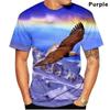New Eagle 3D Printed T Shirt U.S. National Bird Graphic T-shirt Men And Women Fashion Street Short-sleeved