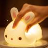 Bunny Lights Bunny Silicone Touch Control Cute Rechargeable Lamp Soft Night Lights For Home Bedroom Bathroom Nursery Bedside
