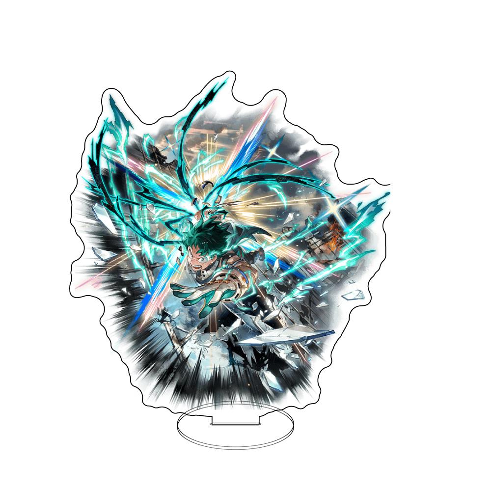 Anime My Hero Academia Sitzende Pose Acryl-Aufsteller Charakter-Bank-Serie Display-Figur, Schreibtisch-Sammlerstück Geschenk für Fans
