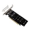 Адаптер розширення Mini PCI-E X16 на M.2 M-key NVMEx4 SSD для 4 дисків PCIE для Ra