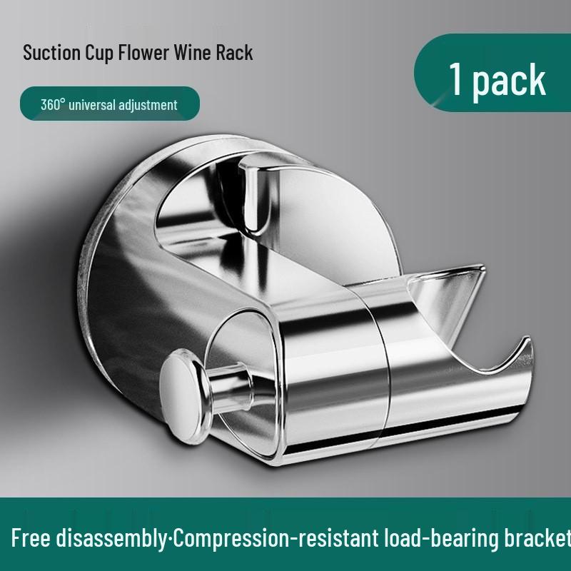 Universal No-Drill Suction Cup Shower Head Holder