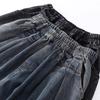 Women's Plus Size Wide Leg Denim Carrot Pants - New Loose Harem Style, Slimming and Versatile.