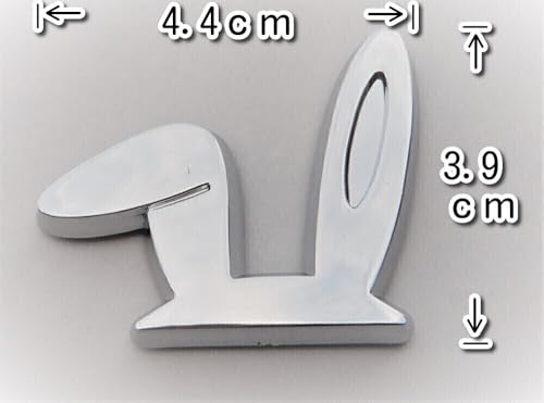 L-hotse Rabbit Ears 3D Plated Emblem Car Sticker