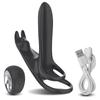 Male Penis Cock Rings Delay Ejaculation Vibrator for Couples Men Enlarger Cockring Masturbator Sex Toys Goods for Adults 18