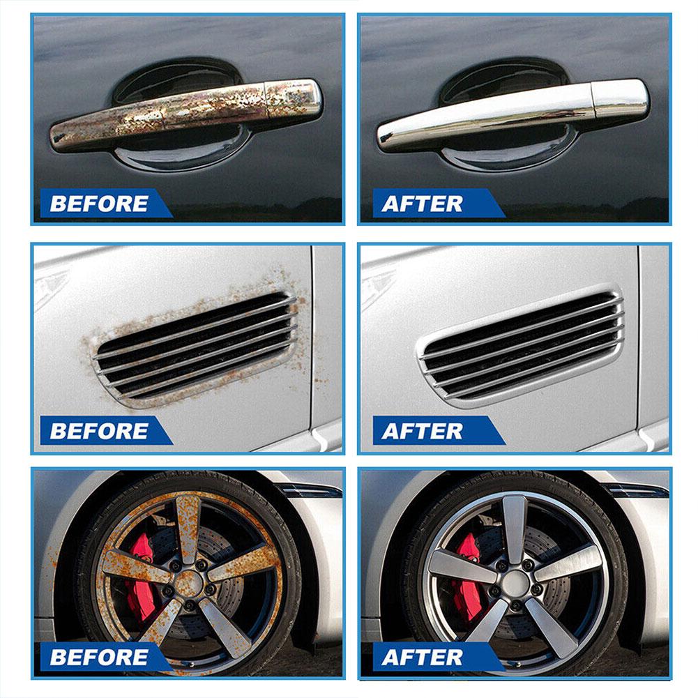 100ml Car Rust Removal Spray For Car Wheel Hub, Door Handle Care Car Exhaust Pipe Multi Purpose Rust Quick Remover Metal Clean
