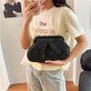 Woven Bag Women's 2025 New Fashion Versatile Clutch Bag High Value Hollow Contrasting Color Shoulder Bag Chain Messenger Bag