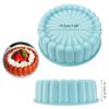 7in Sunflower Shape Silicone Baking Mold Reusable Round Cake Bread Pie Flan Tart Molds Baking Trays