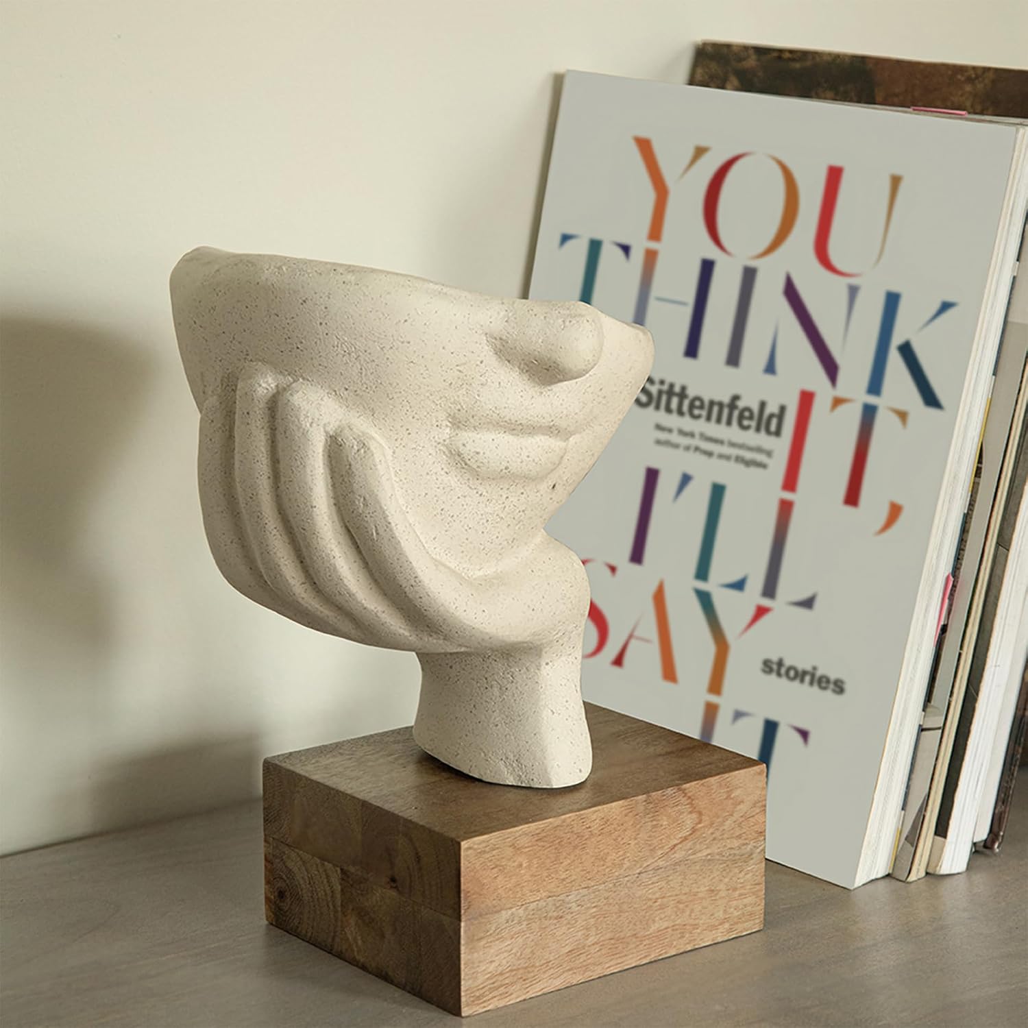 Restive Face Ecomix Sculpture Tall, Home