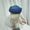 Elegant Flight Attendant Hat Teardrop Vintage Sun Hat Fashion Straw Beret Hat  Cocktail Event