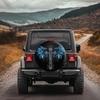Blue Wings Cross Tire Cover Religious Graphic Protector for SUV Jeep Trailer Durable Dustproof