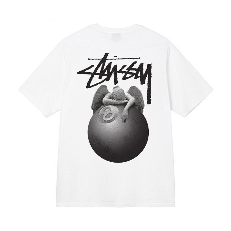 Grenzüberschreitende europäische und amerikanische Trendmarken, eine Vielzahl bedruckter Herren- und Damen-Kurzarm-T-Shirts, 220 Gramm lockere Streetwear-T-Shirts