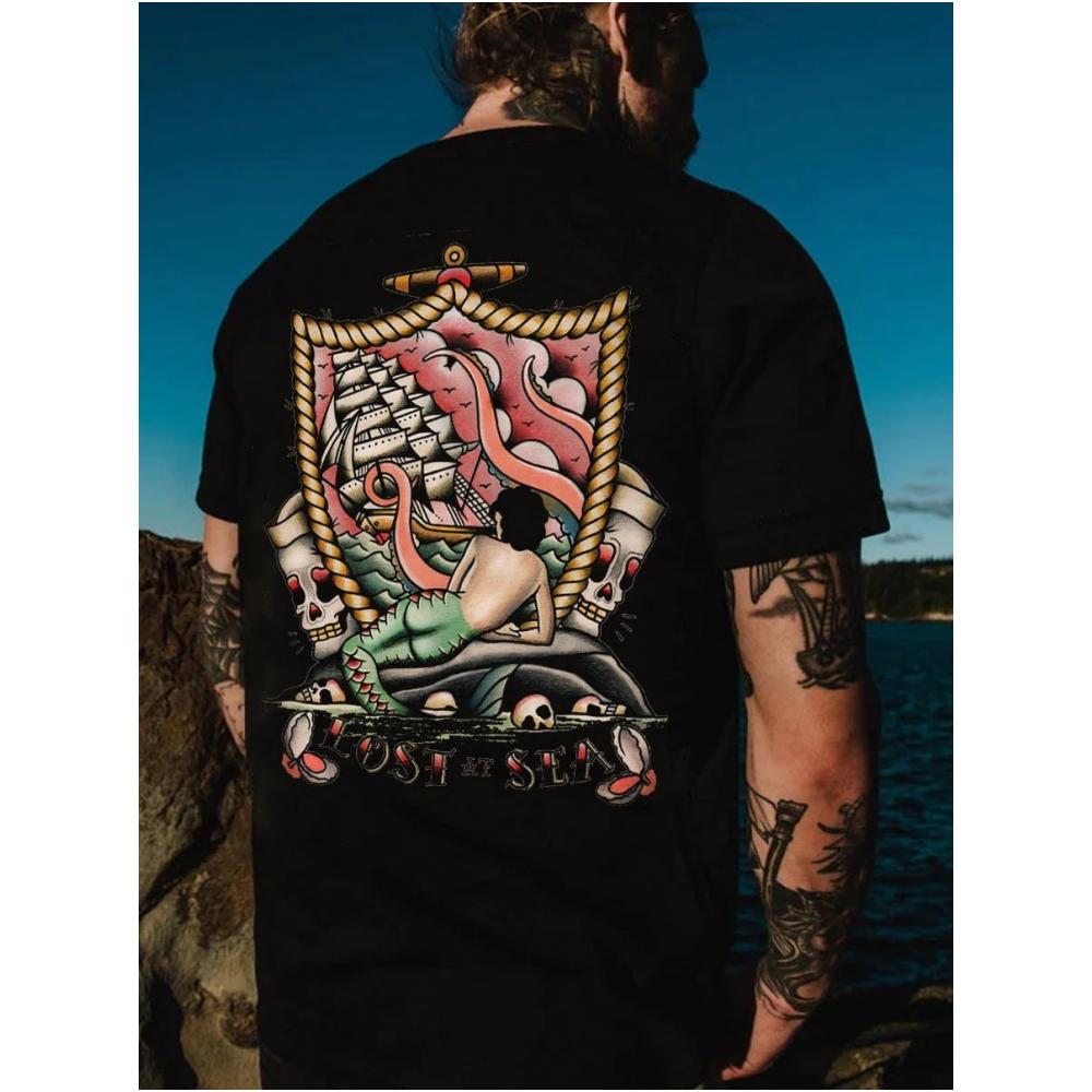 Men's T-shirt Japan Print Short Sleeve T Shirt For Men 3D Tops Tees Vintage Street Clothing Oversized Tee Shirt Man Clothes