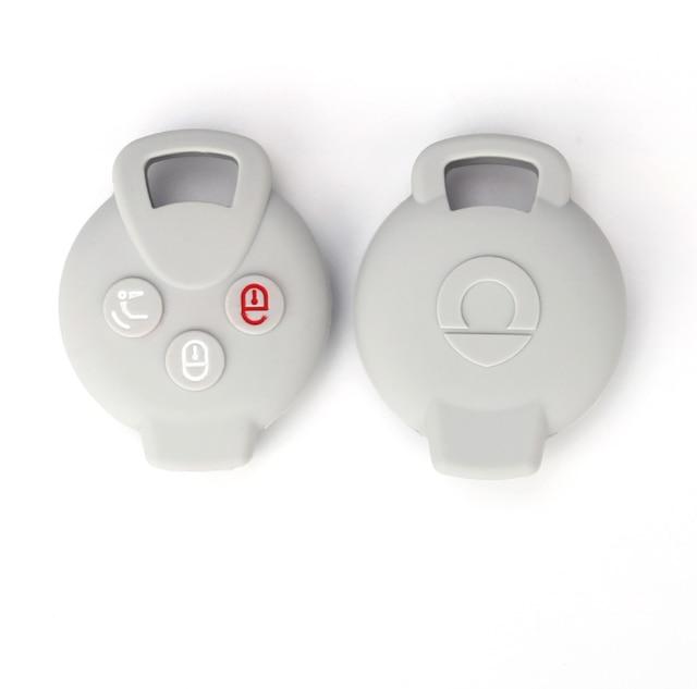 Silikonowa obudowa kluczyka do samochodu obudowa pilota do Mercedes Benz Smart 451 Chiave Roadster Crossblade Fortwo Roadster K Forfour akcesoria