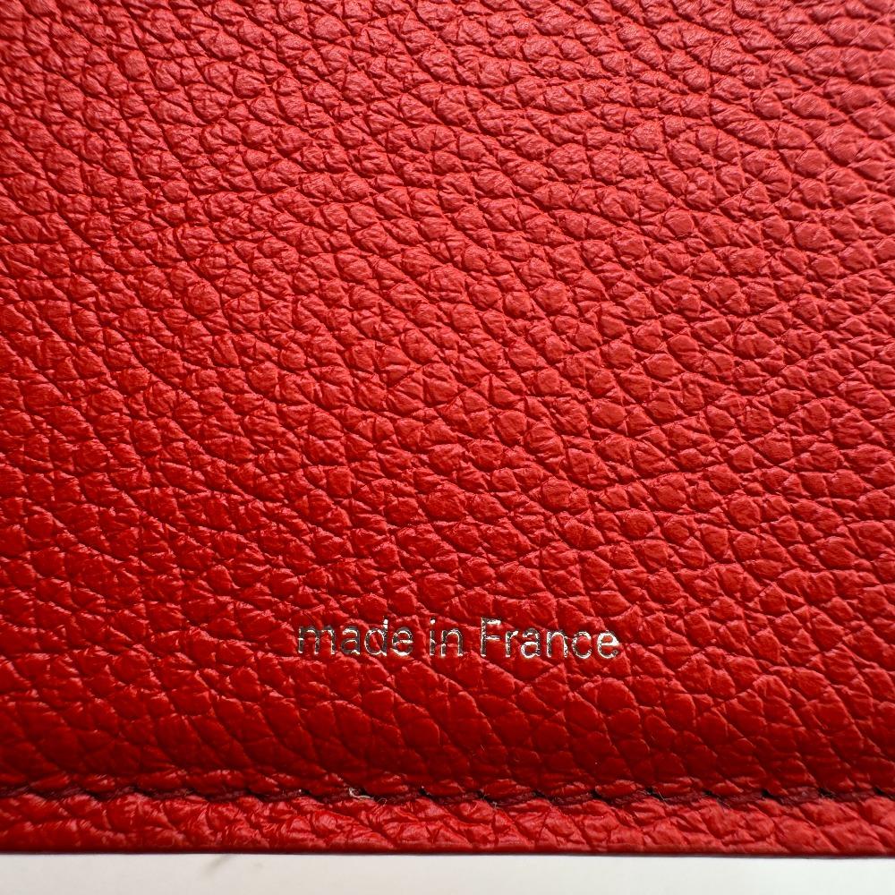 Louis Vuitton M82103 Yayoi Kusama Collaboration Dot Pattern Monogram Ann Platt Leather LVxYK Portefeuille Claire Bifold Wallet Red Leather Women Used