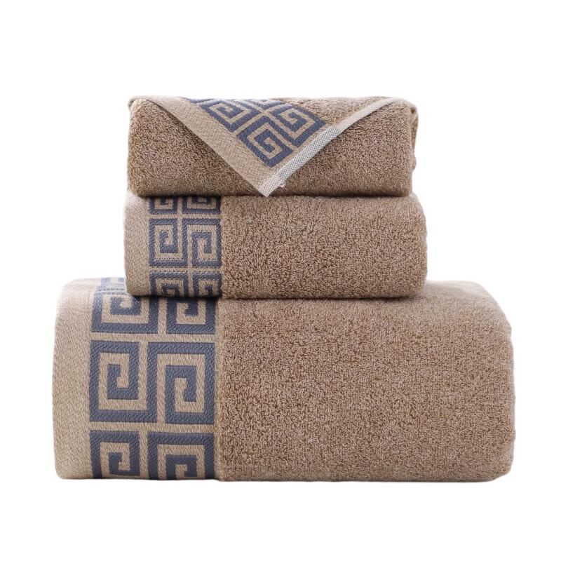 Jinhao 4A Grade Thick Cotton 3-Piece Towel Set