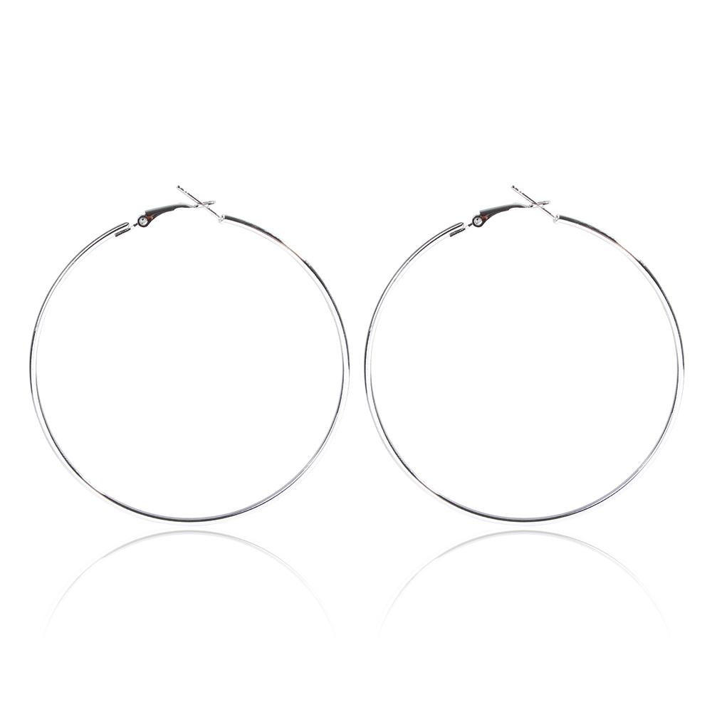 Women Exaggerated Large Circle Ring Party Personalized Ear Studs Jewelry Hoop Earrings Fashion