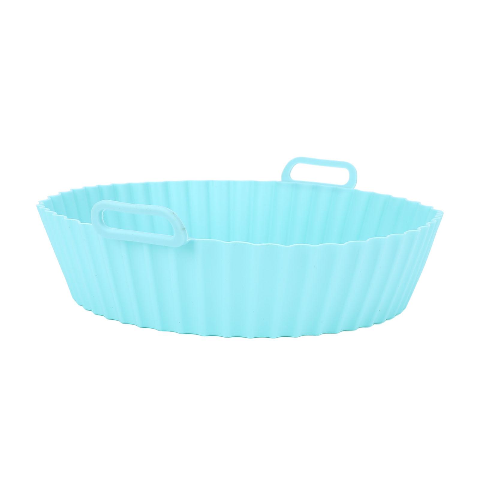 

Силиконовый вкладыш для фритюрницы Круглый Антипригарный Жаростойкий Многоразовый Противень для жарки в духовке с синий
