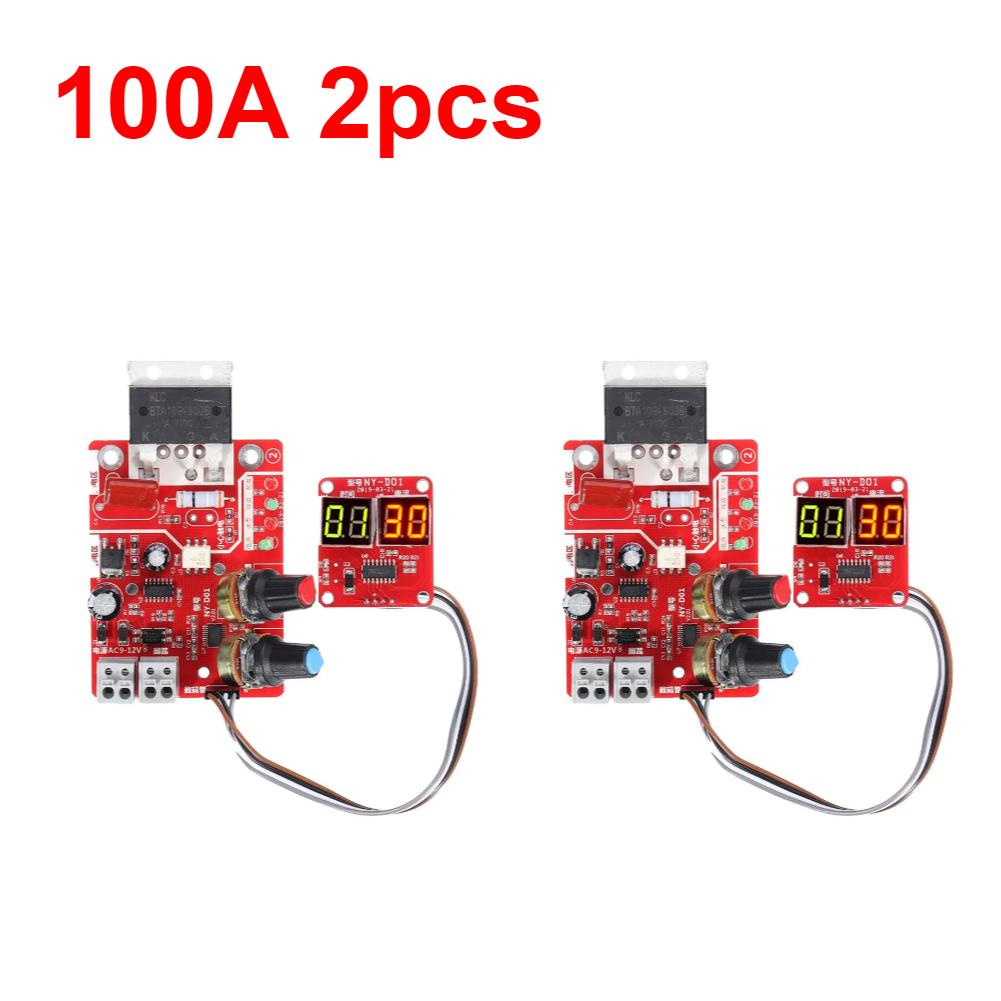 NY D01 Spot Welding Machine Control Board 40A 100A Spot Welding time And Current Controller AC 110V 220V to 9V Transformer Board