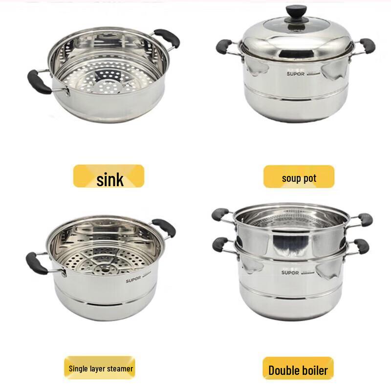 Supor 304 Edelstahl Dampfkochtopf