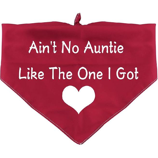 PXTIDY Ain t No Auntie Like The One I Got Dog Bandana Dog Aunt Reversible Triangle Bibs Pet Scarf Pet Bandanas for Dogs (Ain t No Auntie) Ain t No Auntie