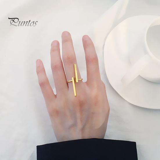 Cycle Ring Opening Skin-friendly Metal Fashion Cool Finger Circle for Dating