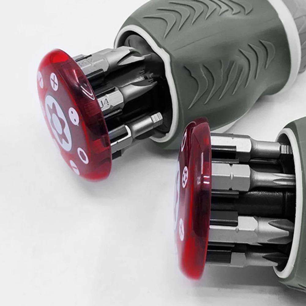 

1 шт. Он может хранить партию головок Многофункциональный промышленный набор отверток с трещоткой с 8 магнитными битами Хром-ванадиевая сталь CHINA