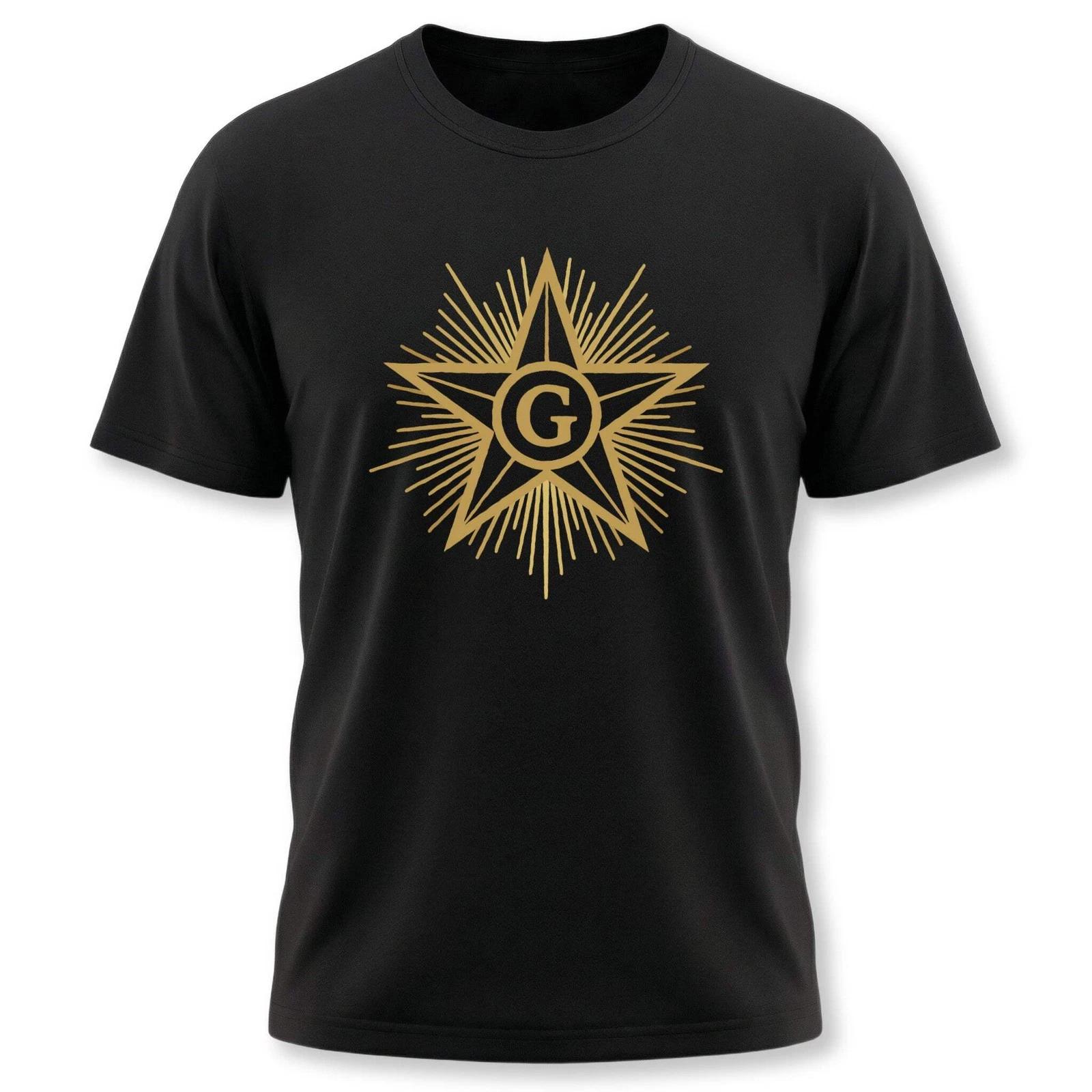 Freemason Blazing Star T-Shirt - Masonic Enlightenment Tee XXXXL